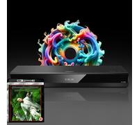 MULTIREGION Blu-ray Player Compatible with Panasonic DP-UB820 MultiRegion Blu-ray Region A, B & C - DVD Regions 1-8 - Bundle Including Cr. Ti. Hi. Dr. 4K UHD Disc