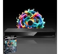 MULTIREGION Blu-ray Player Compatible with Panasonic DP-UB820 MultiRegion for DVD Blu-ray Region B - DVD Regions 1-8 - Bundle Including JW 2 Movie Collection 4K UHD Disc