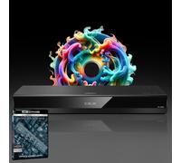 MULTIREGION Blu-ray Player Compatible with Panasonic DP-UB820 MultiRegion for DVD Blu-ray Region B - DVD Regions 1-8 - Bundle Including Incep. 4K UHD Disc