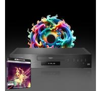 MULTIREGION Blu-ray Player Compatible with Panasonic DP-UB9000 MultiRegion Blu-ray Region A, B & C - DVD Regions 1-8 - Bundle Including Rock. 4K UHD Disc