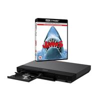 MULTIREGION Blu-ray Player Compatible with Sony UBP-X700 MultiRegion Blu-ray Region A, B & C - DVD Regions 1-8 - Bundle Including Jaws 4K UHD Disc