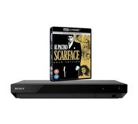 MULTIREGION Blu-ray Player Compatible with Sony UBP-X700K Blu-ray Region A, B & C - DVD Regions 1-8 - Bundle Including Scarface 4K UHD Disc