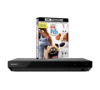 MULTIREGION Blu-ray Player Compatible with Sony UBP-X700K for DVD Blu-ray Region B - DVD Regions 1-8 - Bundle Including The Secret Life of Pets 4K UHD Disc
