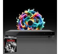 MULTIREGION Blu-ray Player Compatible with Sony UBP-X700K MultiRegion Blu-ray Region A, B & C - DVD Regions 1-8 - Bundle Including Pul. Fic. 4K UHD Disc