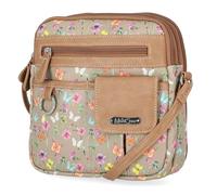 MultiSac Women's North South Mini Zip Around Crossbody Bag, Belladonna, One Size