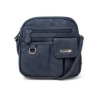 MultiSac Women's North South Mini Zip Around Crossbody Bag Cross Body, Indigo (Heirloom), One Size