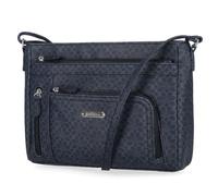 MultiSac Women's Summerville East West Crossbody Bag Cross Body, Denim Geo Diamond