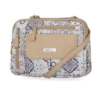 MultiSac Women's Zippy Triple Compartment Crossbody Bag Cross Body, Casablanca, Small