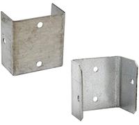 MultiScrew® 44mm & 50mm Fence Panel Clips/Trellis Clip Bracket Galvanised (10, 50mm)