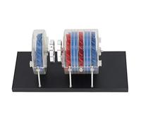 Multistage Steam Turbine Model Physics Teaching Tool Experimental Demonstration Kit for Science Projects and Classroom Learning Made of Iron Plastic Aluminum Alloy 26x12.5x11cm