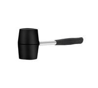 Multistyle Rubber Mallet Tool Head for Flooring Tent Stakes Woodworking Tile Installation Home Decoration Black Block Vinyl Plank (Black, One Size)
