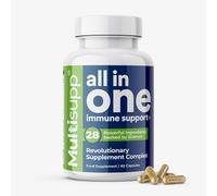 MultiSupp™ All-in-One Multivitamin | 28 Nutrients incl. Zinc, Magnesium, Vitamin D3, B12, Ashwagandha, Lion’s Mane & Sea Moss | Vegan Supplement for Men & Women | Immune, Energy & Focus Support