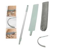 MultiSurfaces Extendable Dusters Telescopic Aluminum Rod Washable Fibers All Purpose Cleaner Flexible Crevice Duster