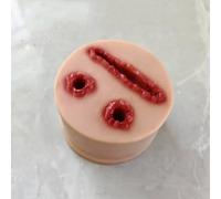 Multitask Tourniquet Trainer Model, Stop The Bleed Practice Kit, Wound Simulator Trainer, with 3 Silicone Tubes, Simulated Wound Skin Module, First Aid Suture Practicing Model, for Classroom Training