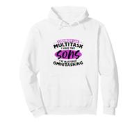 Multitasking Moms - two sons Pullover Hoodie