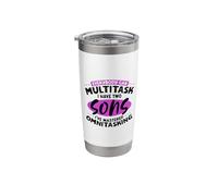 Multitasking Moms - Two sons Stainless Steel Insulated Tumbler
