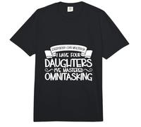 Multitasking Parents - Four Daughters Comfort Colors Adult Heavyweight T-Shirt