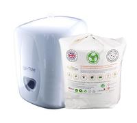MultiTize Biodegradable Cleaning Wipes Wall Dispenser, Comes with 500 Wipe GymiTize Eco Roll (1 Dispenser 1 Refill White)