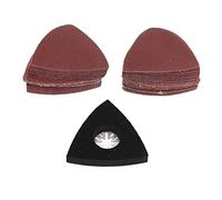 Multitool Sandpaper Sanding Pad Set Triangular Sander Sheet Kit Polishing Finger Compatible ABS 80mm 51pcs