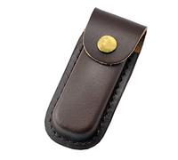 Multitool Sheath, Leather Knife Sheath for Multitools, Pocket Knife Holder Belt Loop Case, Knife Pouch Belt Sheath, Knife Holster for Carrying Folding Knife, Swiss Army Knife, Small Knife (Brown)