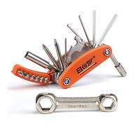 Multitool Wrench Set for Bike Tools, 16 in 1 Bicycle Multitool with 10 in 1 Bone Wrench, Multi Function Accessories Set, Must-Have for Cyclist for Emergency/Repairs/Removing/Replacing/Maintenance/Gift