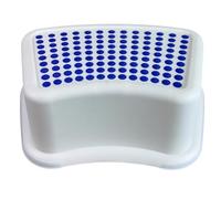 Multiuse Booster Step Plastic Step Stool for Bathroom, Non-Slip for kids Step,Toddler Potty Training Booster, White and Purple, 36.5 x 24.5 x 13 cm