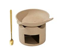 Multiuse Ceramics Teas Brewing Warmer Stove Essential Oil Diffuser Teapot Holder Stand for Relaxation Meditations Wax Melt Warmer Stove