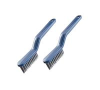 Multiuse Corner Gaps Scrubber And Hair Catcher With NonSlip Grip Stiff Bristles For Bathroom Kitchen Cleaning Task 2PCS Corner Gaps Scrubbing Brush With Stiff Bristles