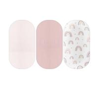 Multiuse Crib Sheet, Set 3 Pieces, Fitted Elastic breathable, Crib Bedding