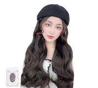 Multiuse Long Curly Wigs Dome Caps With Synthetic Fiber Hair Cosplay Party Dome Hat Fashion Wigs Hat For Quick Hairstyles