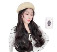 Multiuse Long Curly Wigs Dome Caps With Synthetic Fiber Hair Cosplay Party Dome Hat Fashion Wigs Hat For Quick Hairstyles