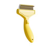 Multiuse Pet Grooming Brush For Various Coat Type Rustproof Stainless Steel Teeth Comfortable Handle Deshedding Comb Pet Hair Detangler Brush