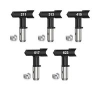 Multiuse Sprayer Tips for Paint Machines 5PCS Sprayer Nozzle Stable Construction for Craft Decoration Furniture Coatings Industrial Coating Nozzle