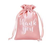 Multiuse Wedding Favor Bags With Thank You Lettering Print Satined Gift Bag For Birthday Holiday Gathering Event Gift Bags For Wedding Celebration