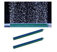 MultiValue Fish Tank Air Stone, 2 PCS Long Strip Fish Tank Bubbler 13.12/15.75 Inch Aquarium Air Stones Oxygen Diffuser Aquarium Bubble Bar for AirPump Accessories (Green, 10 Inch)