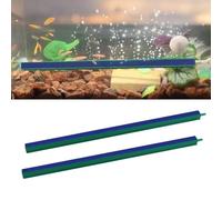 MultiValue Fish Tank Air Stone, 2 PCS Long Strip Fish Tank Bubbler 13.12/15.75 Inch Aquarium Air Stones Oxygen Diffuser Aquarium Bubble Bar for AirPump Accessories (Green, 14 inch)