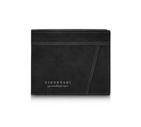 MultiValue Mens Wallet, PU Leather Bifold Wallets for Men Foldable Credit Card Wallet with Card Slot ID Card Window Front Pocket Wallet with Zipper, Black, Retro