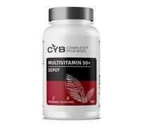 Multivitamin 50+ Over 50 Multivitamins for Men and Women - 120 Vegetarian Tablets 4 Month Supply - Complete Your Body