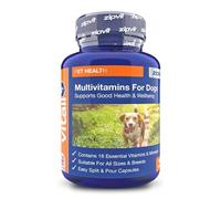 Multivitamin for Dogs, 180 'Split and Pour' Capsules. Pet Multi Vitamin Providing 16 Essential Vitamins and Minerals.