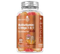 Multivitamin - Omega 3 - 120 Gummies for Kids - Vitamin D3 Vitamin C Vitamin A