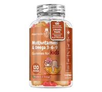 Multivitamin for Kids - 120 Natural Raspberry & Orange Flavour Chewable Gummies