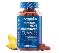 Mens Multivitamin Gummies - 24 Essential Multi Vitamins for Men - 1 Month Supply Mens Vitamins - Immune Support, Metabolism, Bone & Muscle Health - Multivitamin Gummies for Men - 60 Count - Novomins