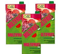 Multivitamin Fruit Juice Drink 2L - Mixed Flavour Juice Selection, Cherry Apple, Watermelon & Mint, Refreshing Large Family Size Beverage Pack - tmbk (3 x Pack, Red Multivitamin 2l)