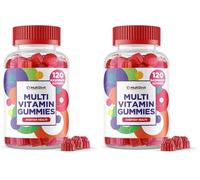 Multivitamin Gummies 120 | 4 Months Supply| One a Day | Raspberry Flavour Gummies for Adults with 11 Vitamins and Minerals| The Highest Strenght Supplement| Vitamins A, B, C, D E (Pack of 2)
