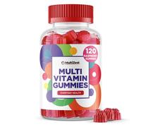 Multivitamin Gummies 120 | 4 Months Supply| One a Day | Raspberry Flavour Gummies for Adults with 11 Vitamins and Minerals| The Hi
