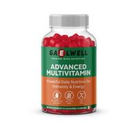 Multivitamin Gummies for Adults | 12 Essential Vitamins & Minerals with B-Complex, Zinc & Magnesium | Gluten & Sugar Free | Daily Supplement | Strawberry Flavour | 60 Gummies Gaelwell®