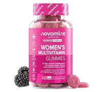 Multivitamin Gummies for Women - 23 Vitamins, Minerals & Probiotics for Women - Marine Collagen, Hyaluronic Acid, Folic Acid, Vitamin D, A, C, B, Biotin & Zinc - 60 Vitamin Gummies - Novomins