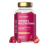 Multivitamin Gummies for Women - Hair, Skin and Nails Vitamins | Multivitamins and Minerals including Biotin, Zinc, Vitamin C & More! - 60 Vegan Gummies - Natural Strawberry - by Horbaach