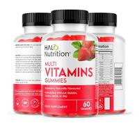 Multivitamin Gummies for Women & Men - 2 Months Supply - 10+ Multivitamins & Minerals - 60 Vitamin Gummies - With Vitamin C, A, D, B, Biotin & Zinc - Strawberry Flavoured Chewable Multivitamins Adults