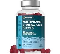 Multivitamin Gummies with Omega 3 6 9 | 60 Count | 20 Nutrients with Vitamin A, B12, C, D & Zinc | Vegetarian Friendly Formula for Adult Men and Women | by Horbaach